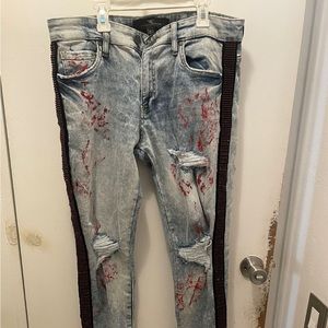 Jordan craig fire red ice blue Ross Vegas denim